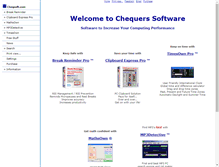 Tablet Screenshot of cheqsoft.com